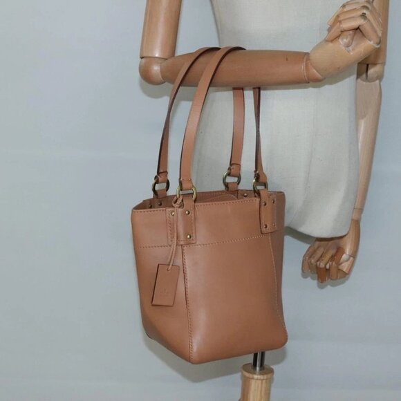 GUCCI Hand Bag Leather Beige Gold - Picture 1 of 15